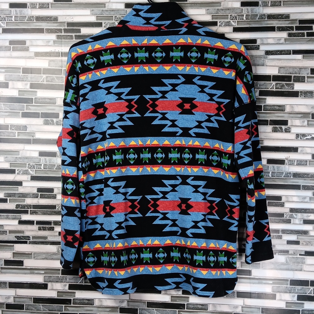 Chaps Womens M/m/M Multicolor Aztec Southwestern Pullover Imperfect - Picture 8 of 12